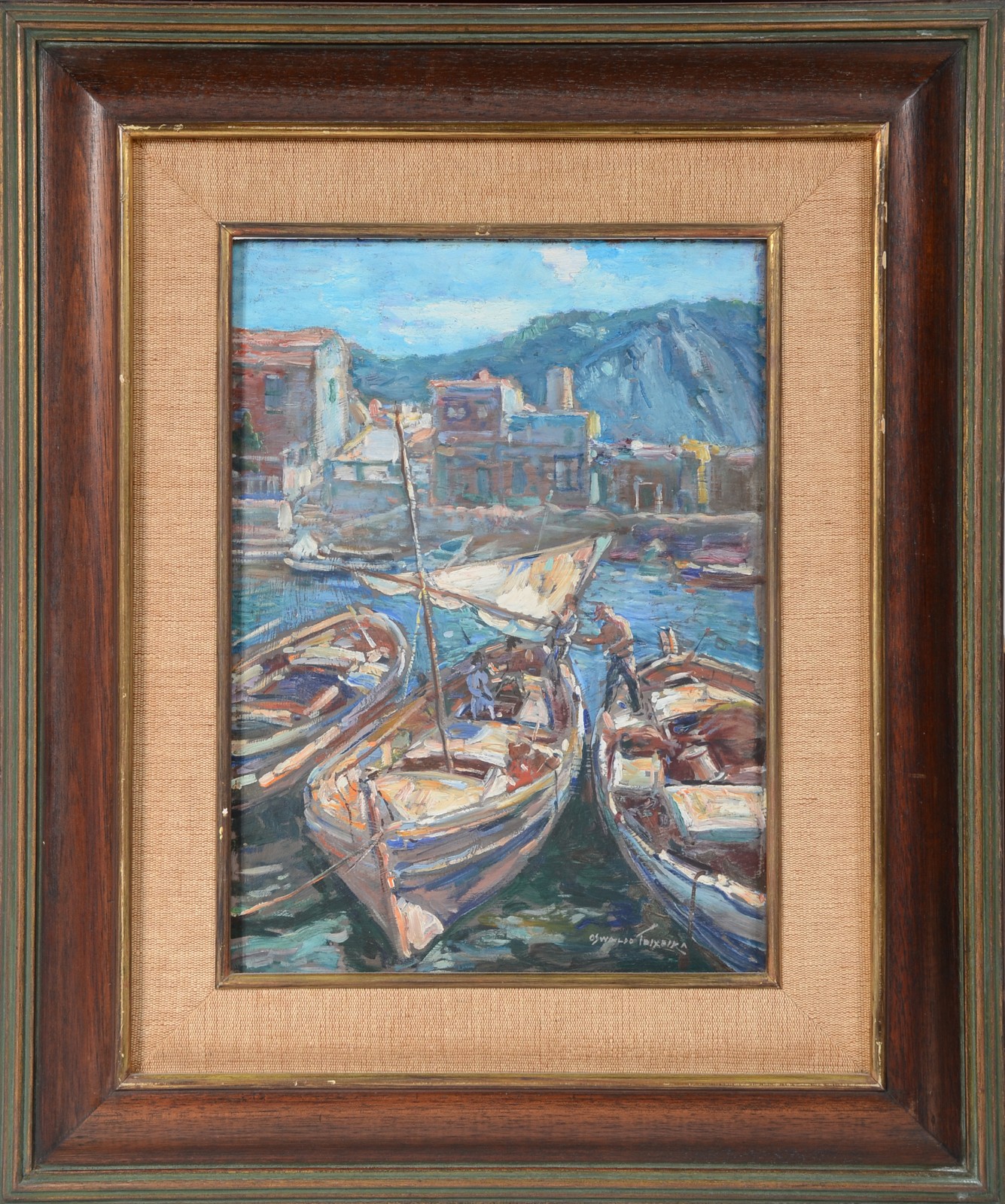Oswaldo Teixeira (1905-1974), Figuras com barcos - foto 2 de 4
