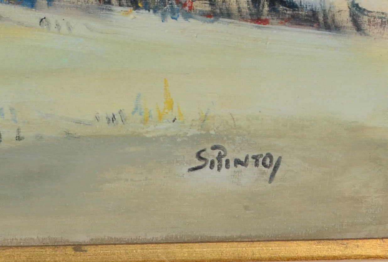 Sylvio Pinto (1918-1997), Praia com barco - foto 2 de 4