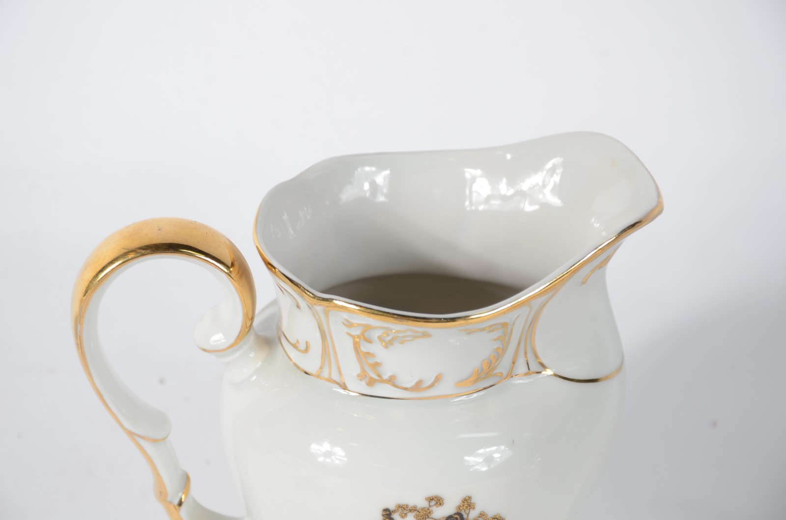 Conjunto para chá de porcelana Real branca, decorada ao gosto... - foto 8 de 10