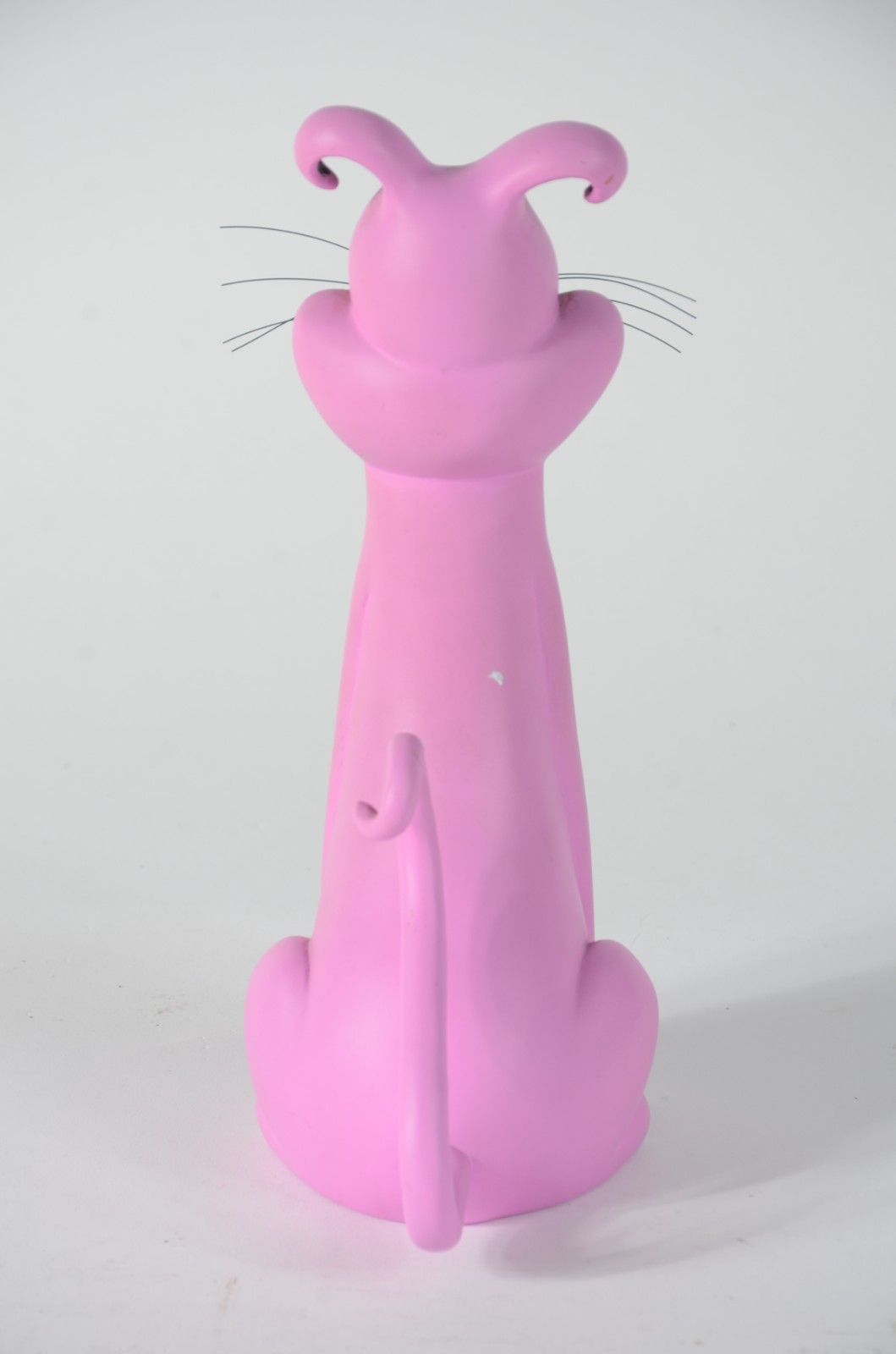 Escultura de gesso, formato de gato. - foto 5 de 8