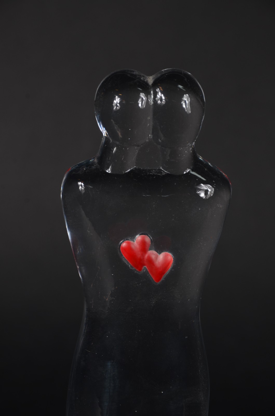 Escultura de vidro, forma de casal. - foto 2 de 6