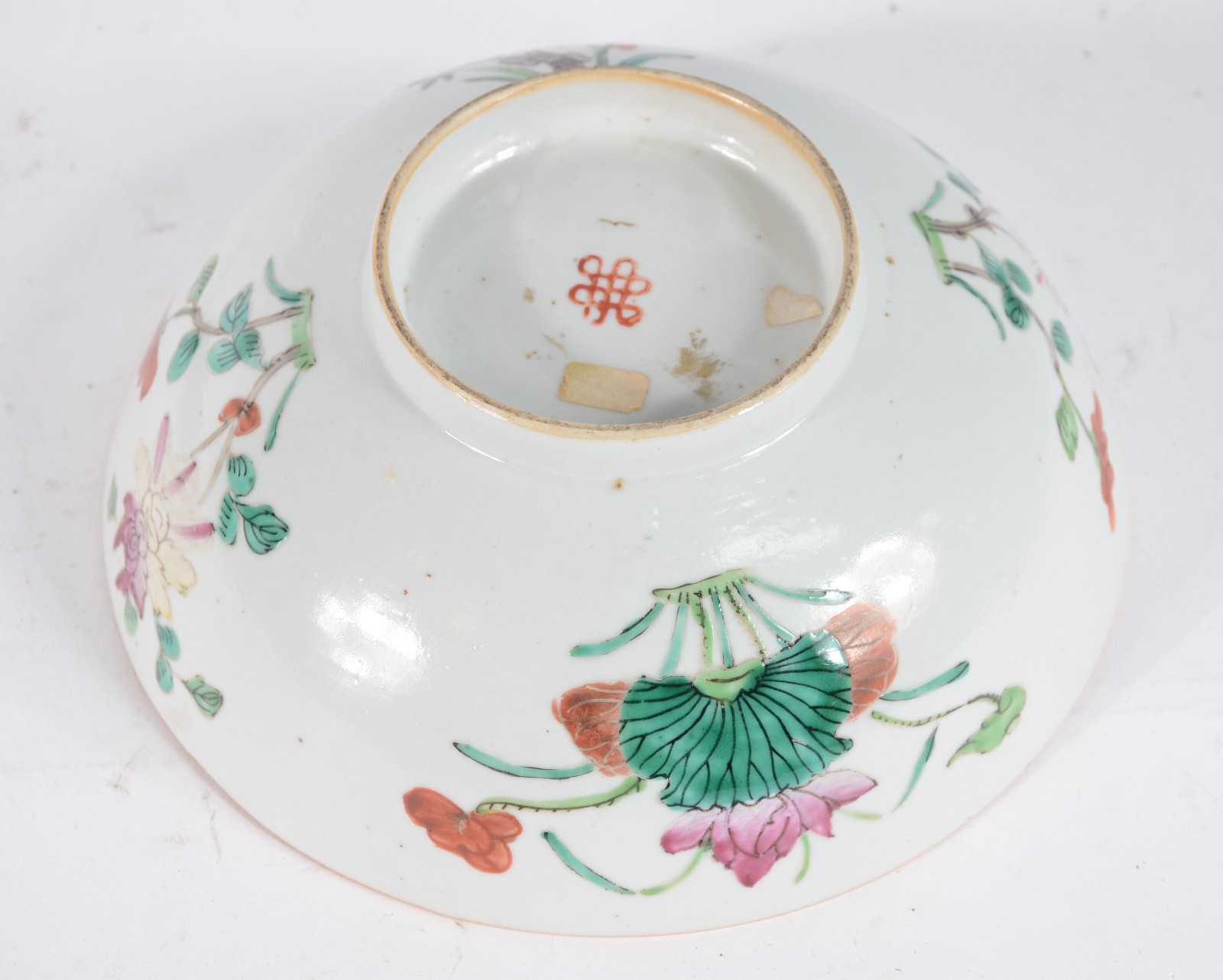 Bowl de porcelana Cia das Indias com flores em policromia, base de... - foto 2 de 5