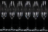 Seis flutes de cristal da bohemia 210 ml - Seis flutes de cristal da bohemia 210 ml