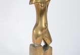 Bruno Giorgi (1905-1993), Torso Feminino - Escultura de bronze, base de mármore. Altura total 60 cm.