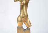 Bruno Giorgi (1905-1993), Torso Feminino - Escultura de bronze, base de mármore. Altura total 60 cm.