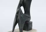 Vera Torres (1962),  - Escultura de bronze, base de mármore. Altura total 37 cm..