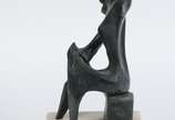 Vera Torres (1962),  - Escultura de bronze, base de mármore. Altura total 37 cm..