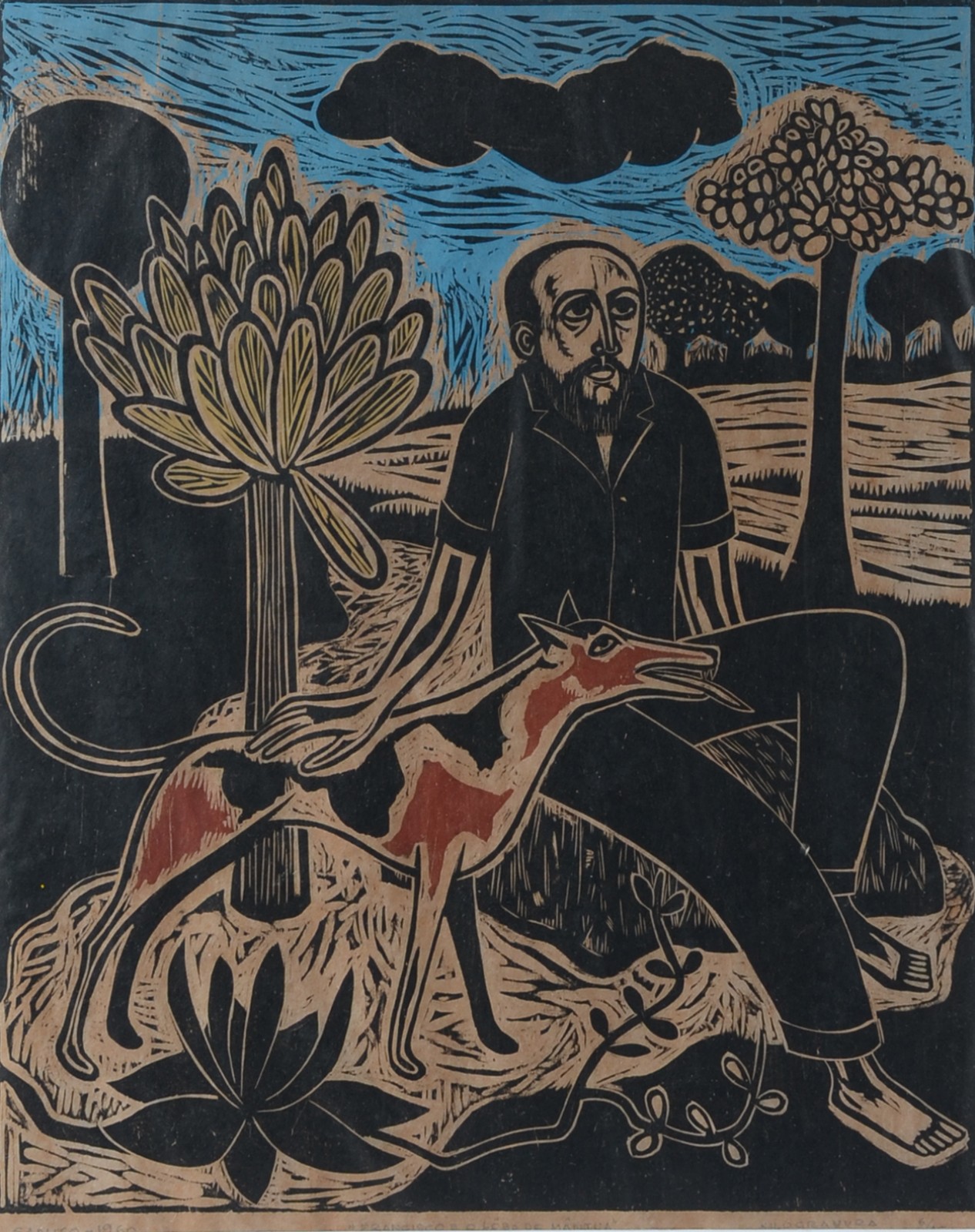Gilvan Samico (1928-2013), Francisco e o lobo de Mântua - foto 1 de 7