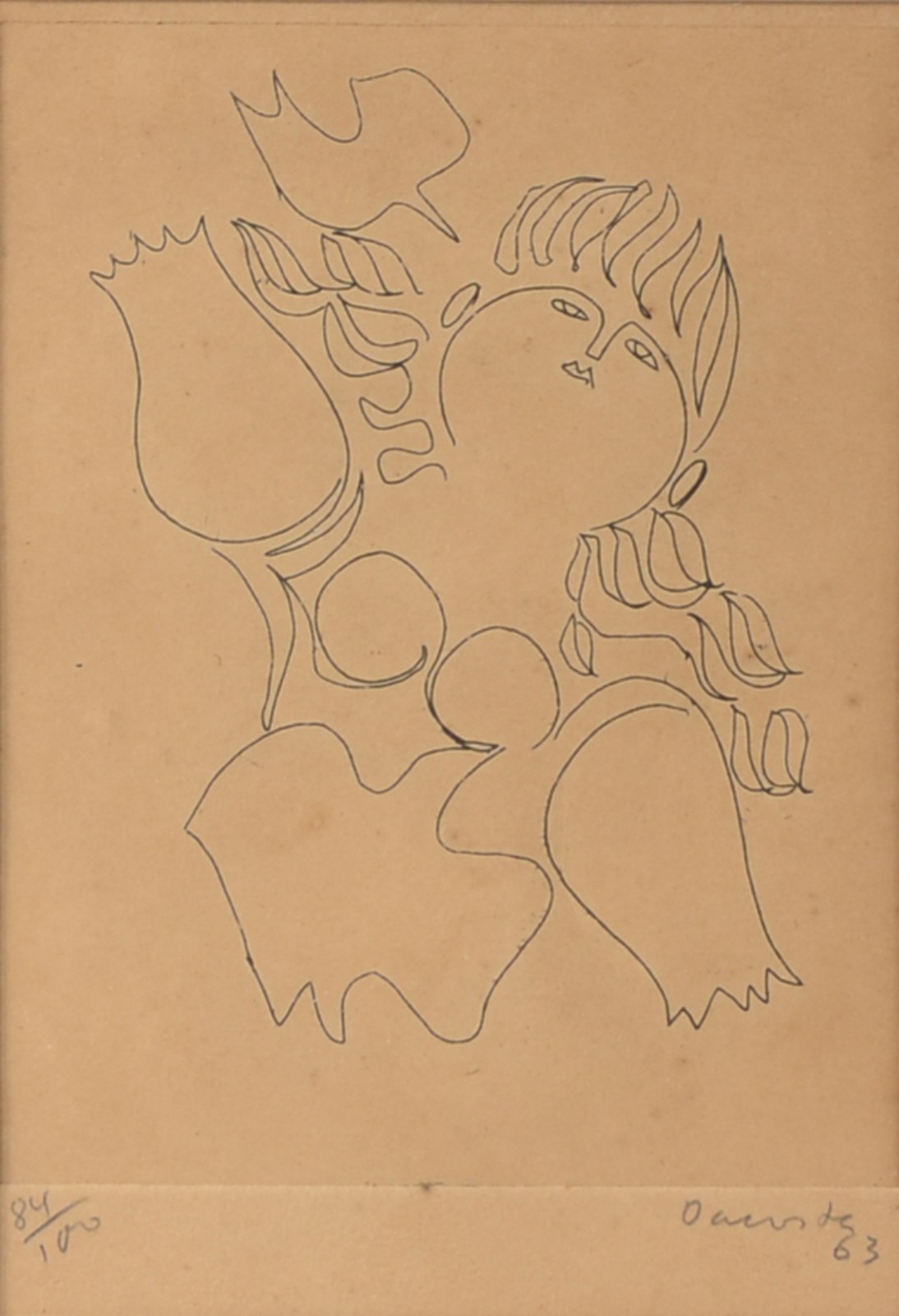 Milton Dacosta (1915-1988), Vênus com pássaro - foto 1 de 5