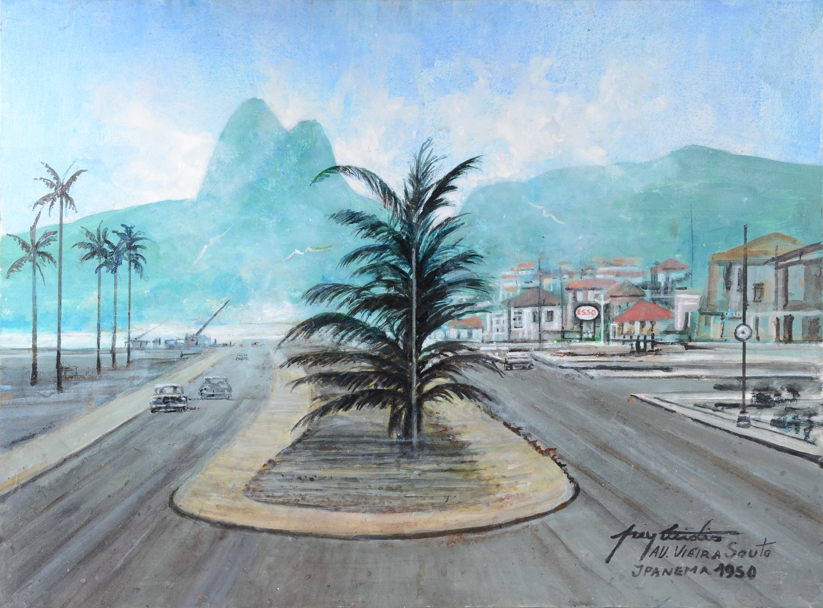 Ney Tecídio (1929), Av.Vieira Souto, Ipanema em 1950 - foto 1 de 3