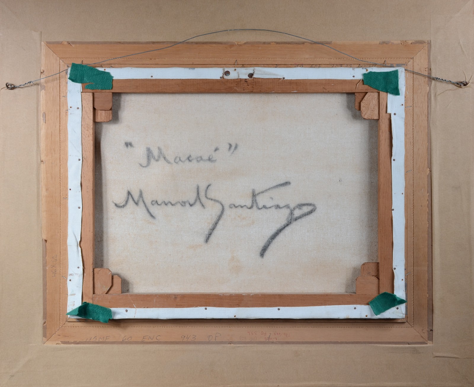 Manoel Santiago (1897-1987), Marinha com barco, Macaé, RJ - foto 4 de 6