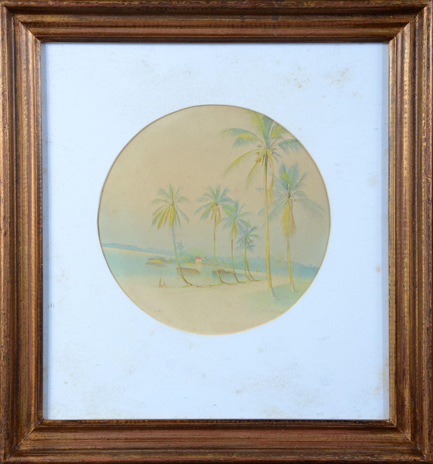 Henrique Goldschmidt (1987-1952), Paisagem com coqueiros - foto 2 de 4