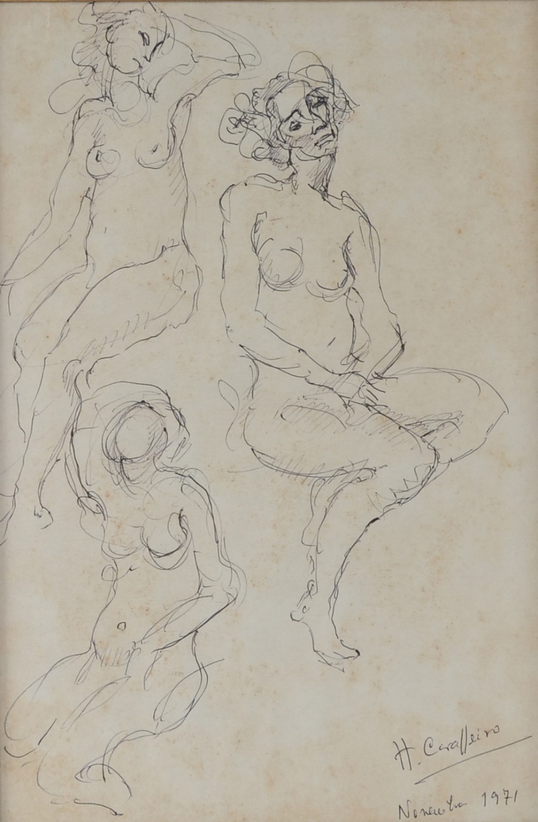 Henrique Cavalleiro (1892-1975), Nús femininos - foto 1 de 4
