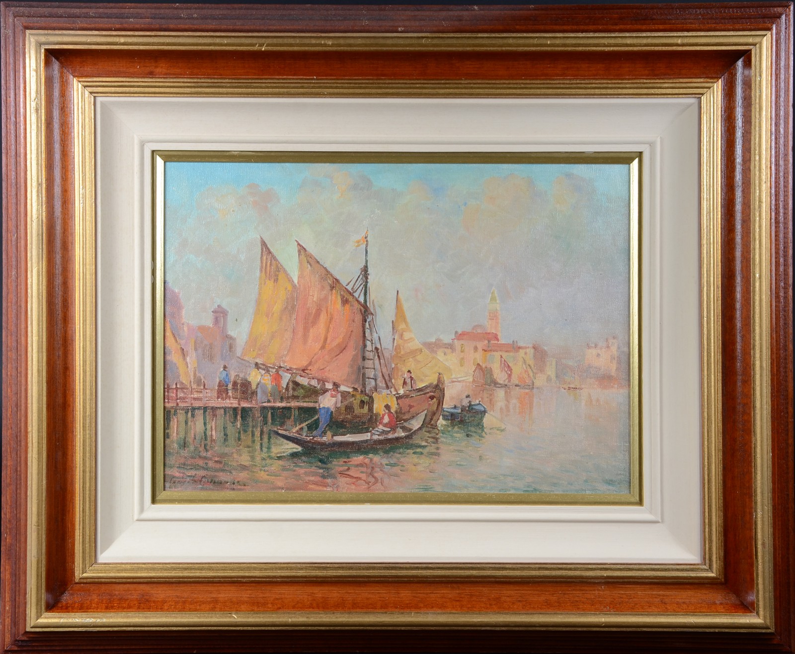 Angelo Cannone (1899-1992), Marinha com barcos - foto 2 de 4