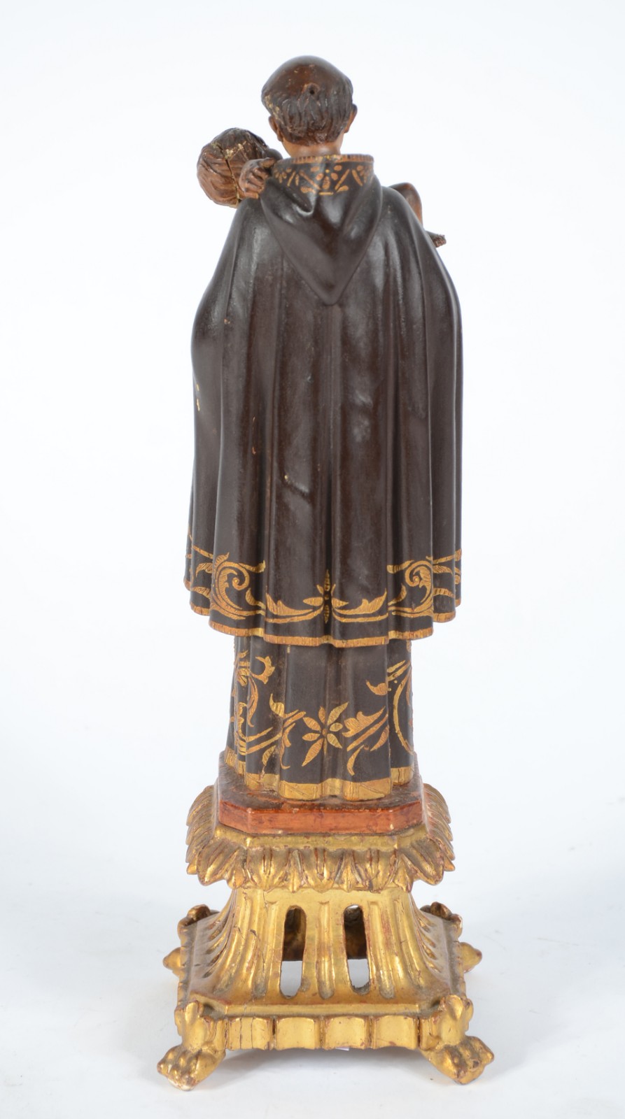 Santo Antonio com menino - Antiga imagem portuguesa de madeira... - foto 6 de 8