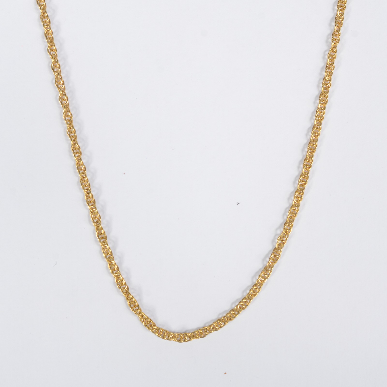 Colar em ouro amarelo 18k 750, contrastado e feitio torcido. (Por... - foto 1 de 5