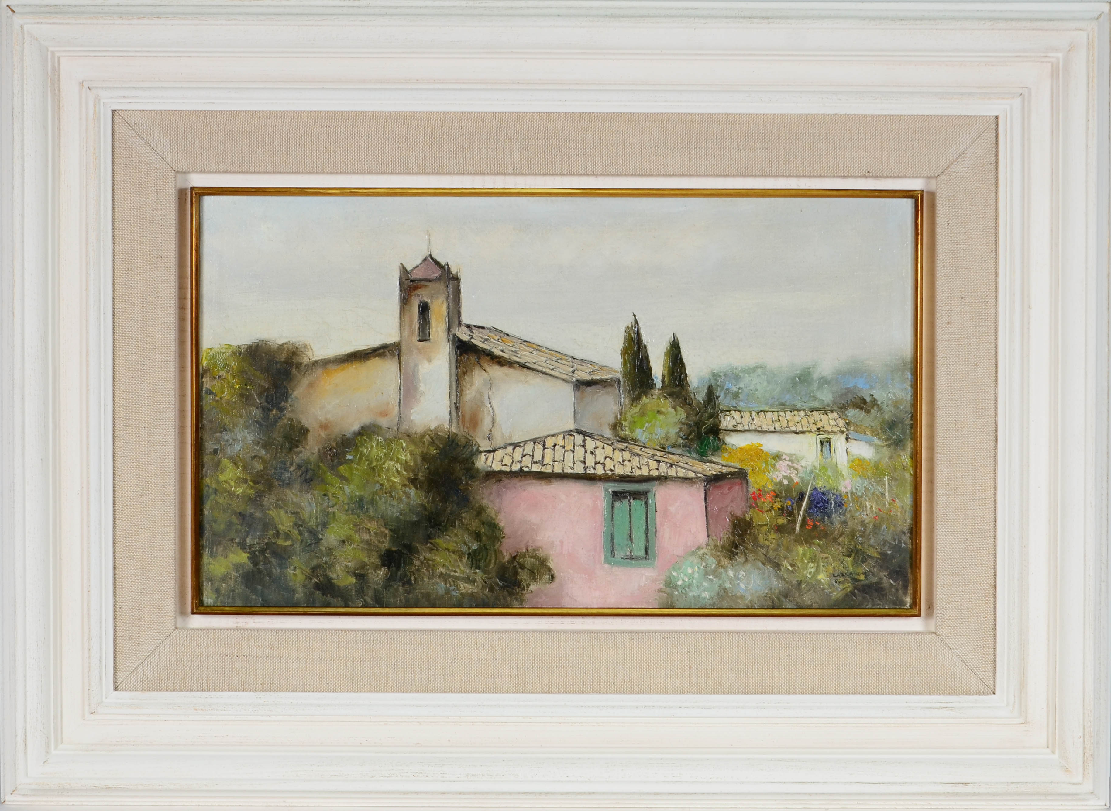  Domenico Lazzarini (1920-1987), Paisagem com igrejas - foto 1 de 3