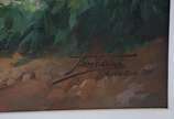 Armando Vianna (1897-1992), paisagem - Óleo sobre tela - falha na tinta, precisando restauro