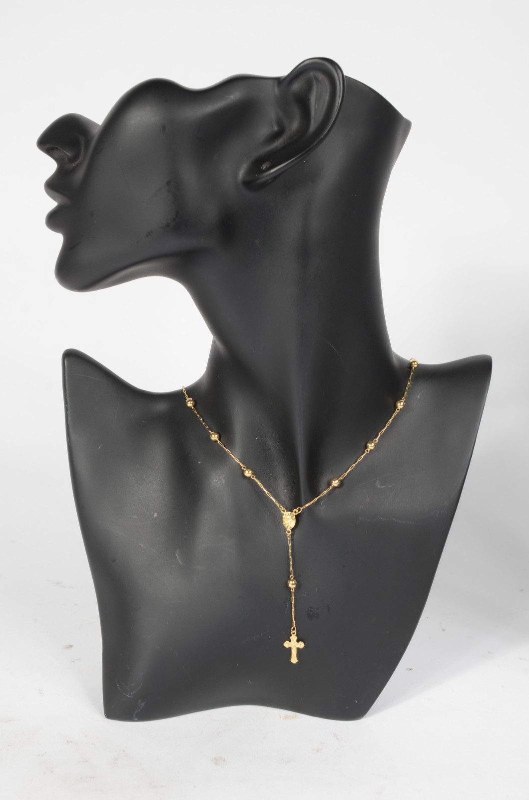 Colar de ouro 750, modelo terço. (Por motivos de segurança a peça não... - foto 6 de 8