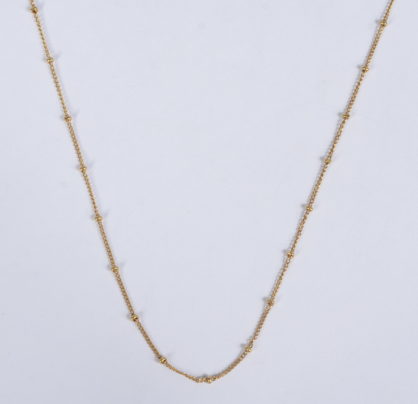 Colar de ouro amarelo 750 com bolinhas. (Por motivos de segurança a... - foto 1 de 6