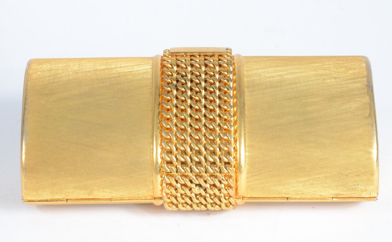 Duas bolsas de mão para toilette, sendo uma italiana de metal dourado... - foto 6 de 10