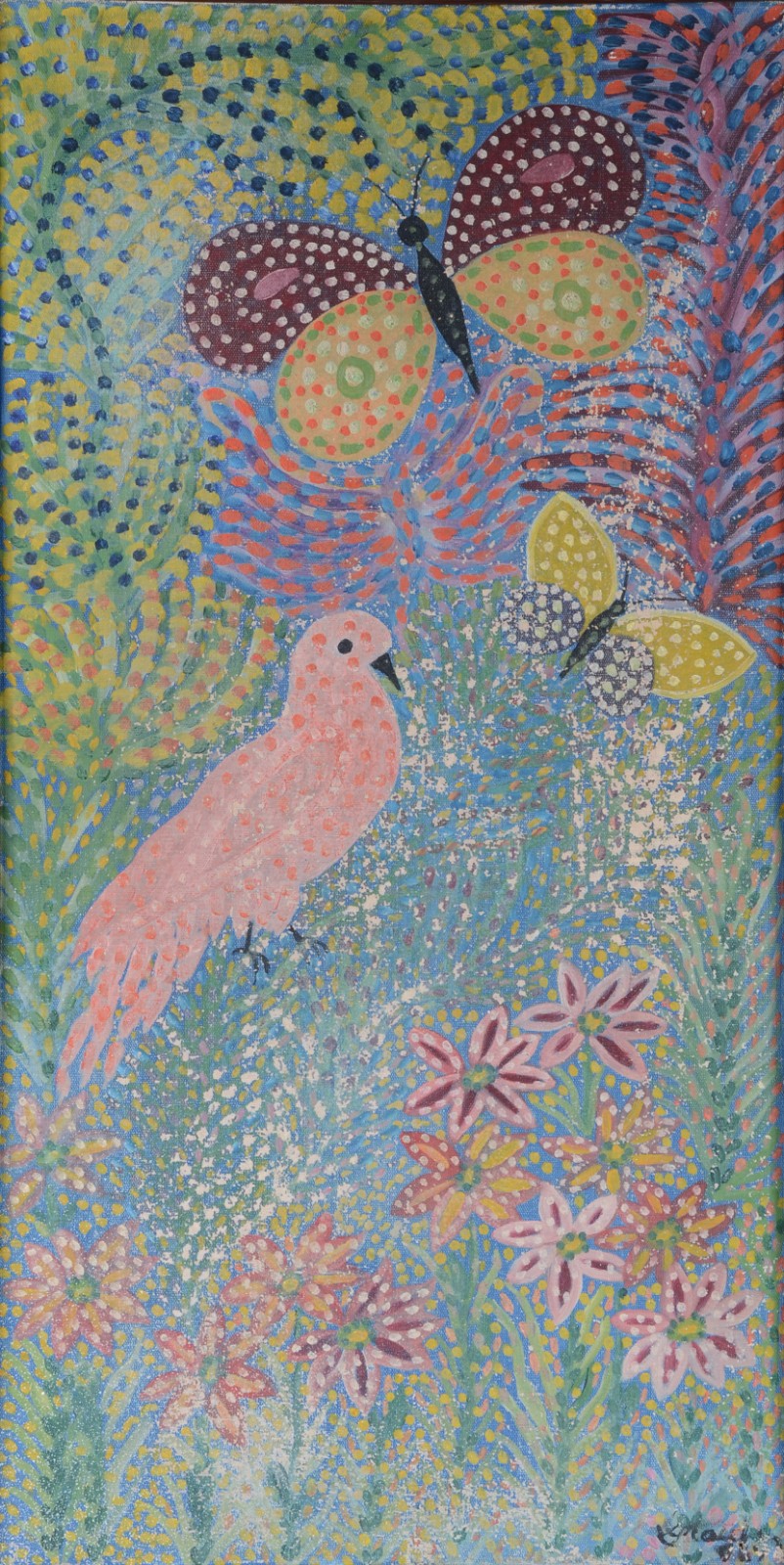 Grauben  (1889-1972), Borboletas e pássaro - foto 1 de 4