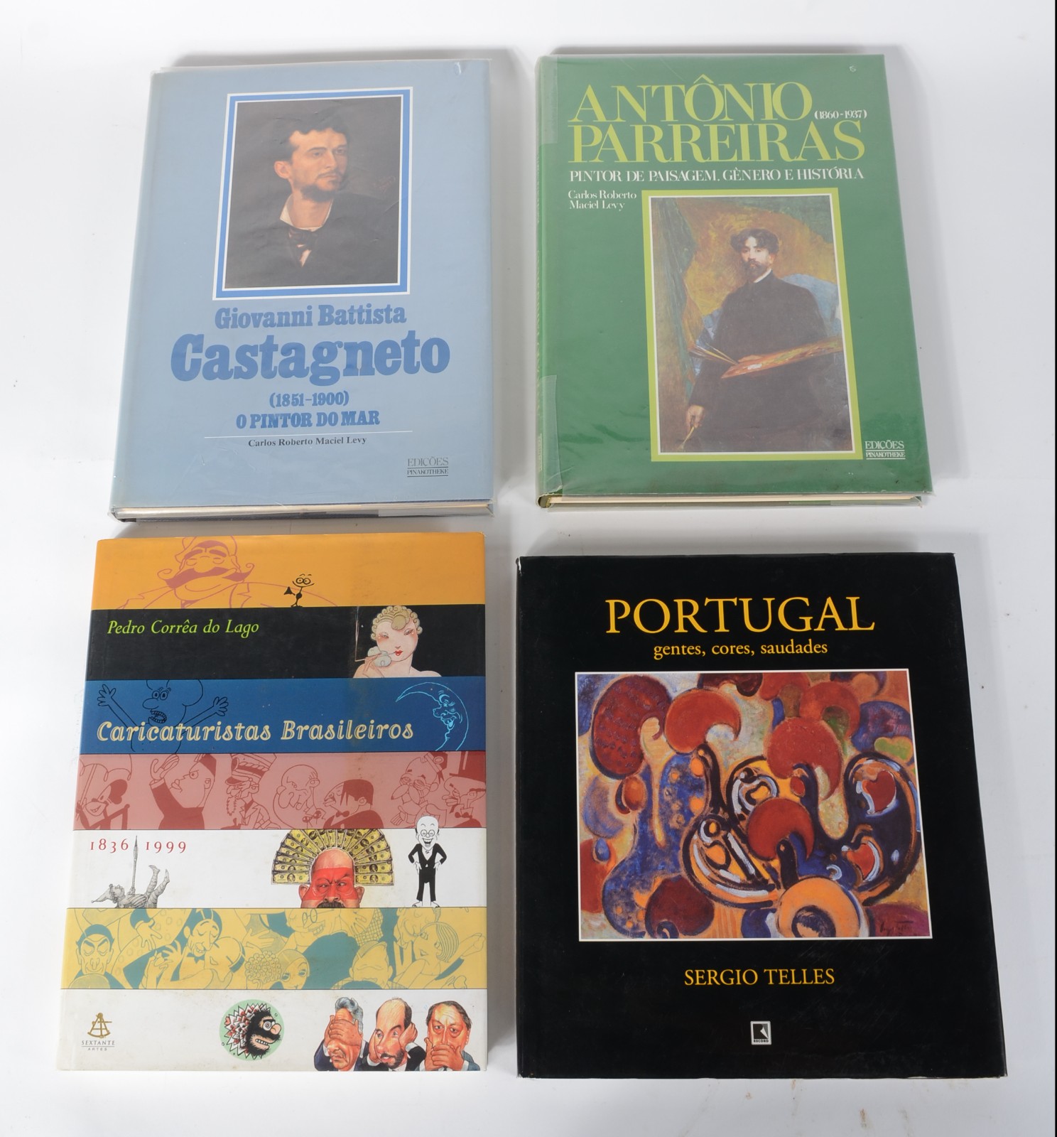 Quatro livros, sendo: Giovanni Castagneto (1851 - 1900) - O Pintor do... - foto 1 de 8