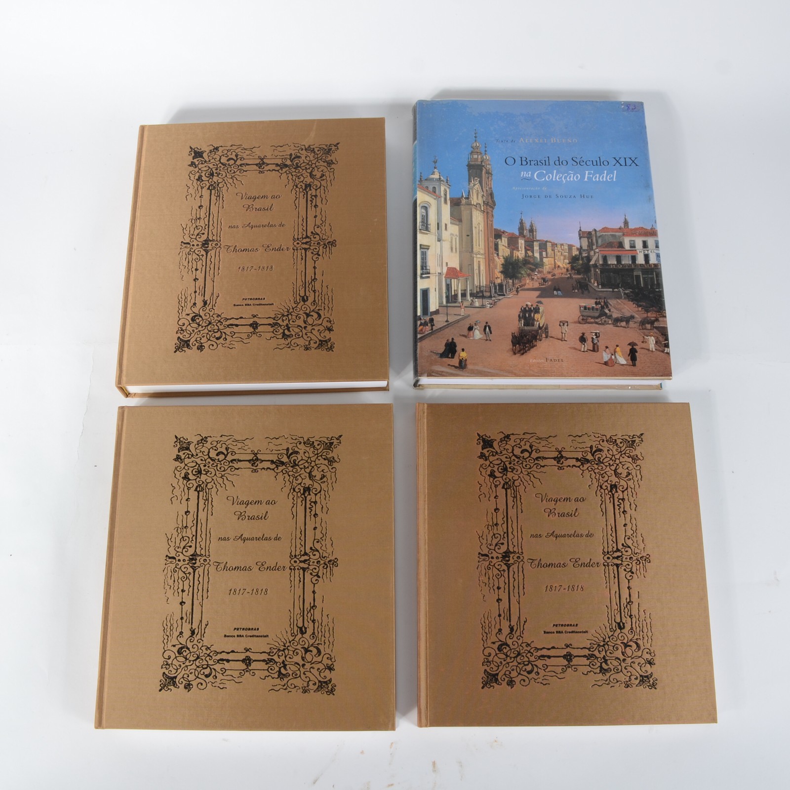 Quatro livros diversos, sendo: A) 3 volumes - Viagem ao Brasil nas... - foto 1 de 7