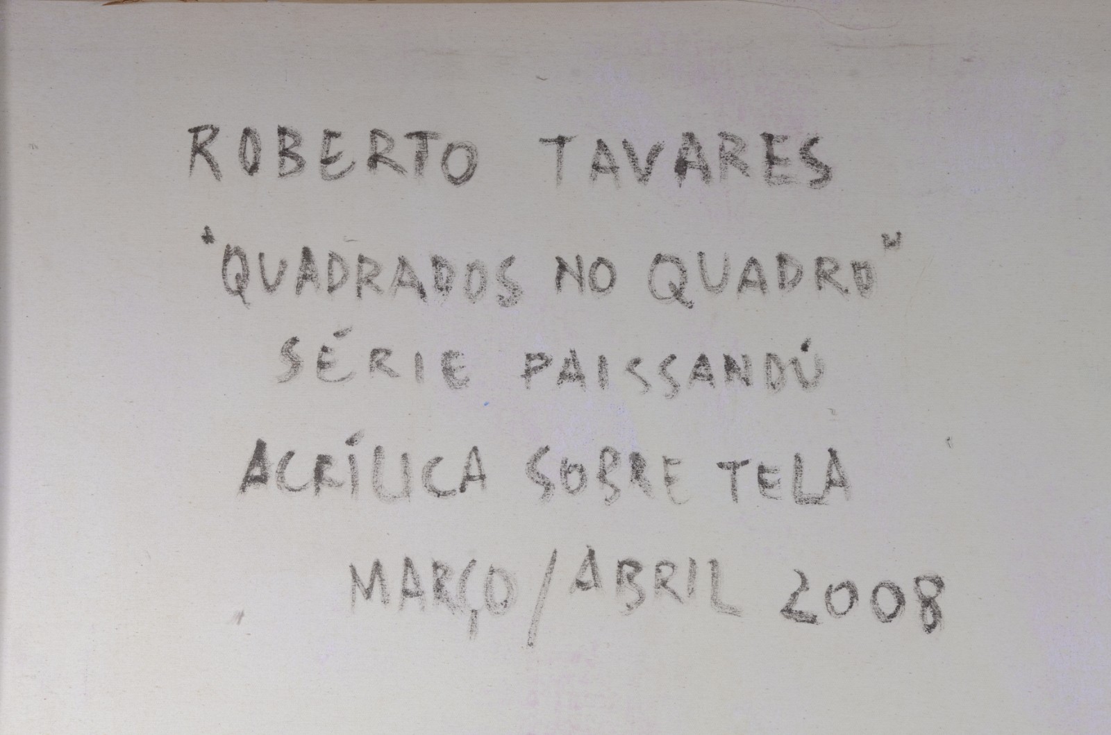 Roberto Tavares (1959), Quadrados no Quadro - foto 3 de 3