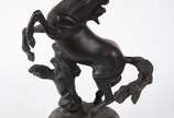 Escultura de petit bronze representando cavalo - Escultura de petit bronze representando cavalo