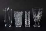 Quatro vasos de cristal de diversos modelos - Quatro vasos de cristal de diversos modelos