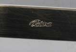 Riva,  - Quatro talheres para salada de metal prateado Riva