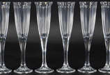 Seis flutes de cristal da bohemia 185 ml - Seis flutes de cristal da bohemia 185 ml