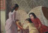 Abigail de Andrade (1894-1890), Meninas na sala - Óleo sobre tela.