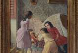 Abigail de Andrade (1894-1890), Meninas na sala - Óleo sobre tela.
