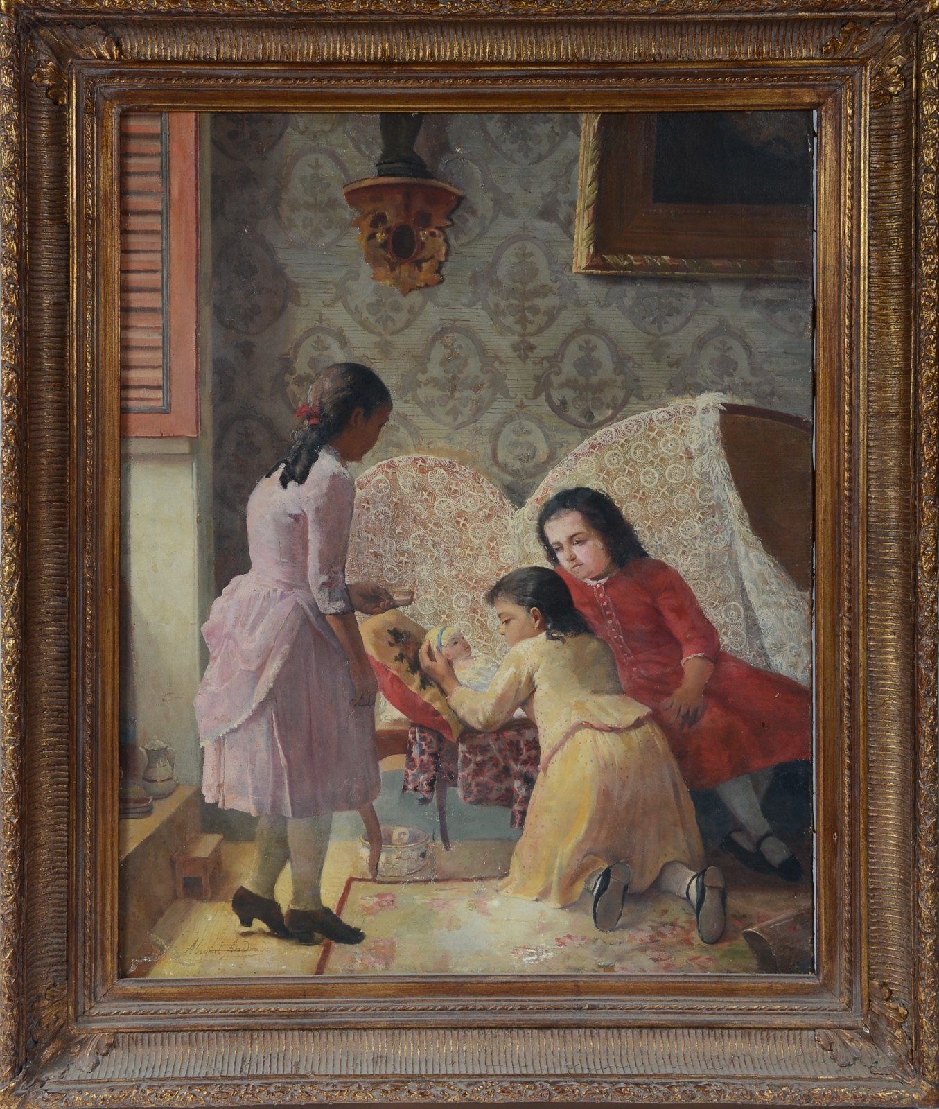 Abigail de Andrade (1894-1890), Meninas na sala - foto 2 de 4