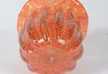 Jarro de vidro decorativo ao gosto Murano na co... - Jarro de vidro decorativo ao gosto Murano na cor laranja com pó de ouro.