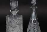 Serviço de cristal tcheco lapidado, composto de... - Serviço de cristal tcheco lapidado, composto de: 6 copos para long drink, 12 copos longos para água, 12 taças para champagne, 8 para vinho, 17 c...