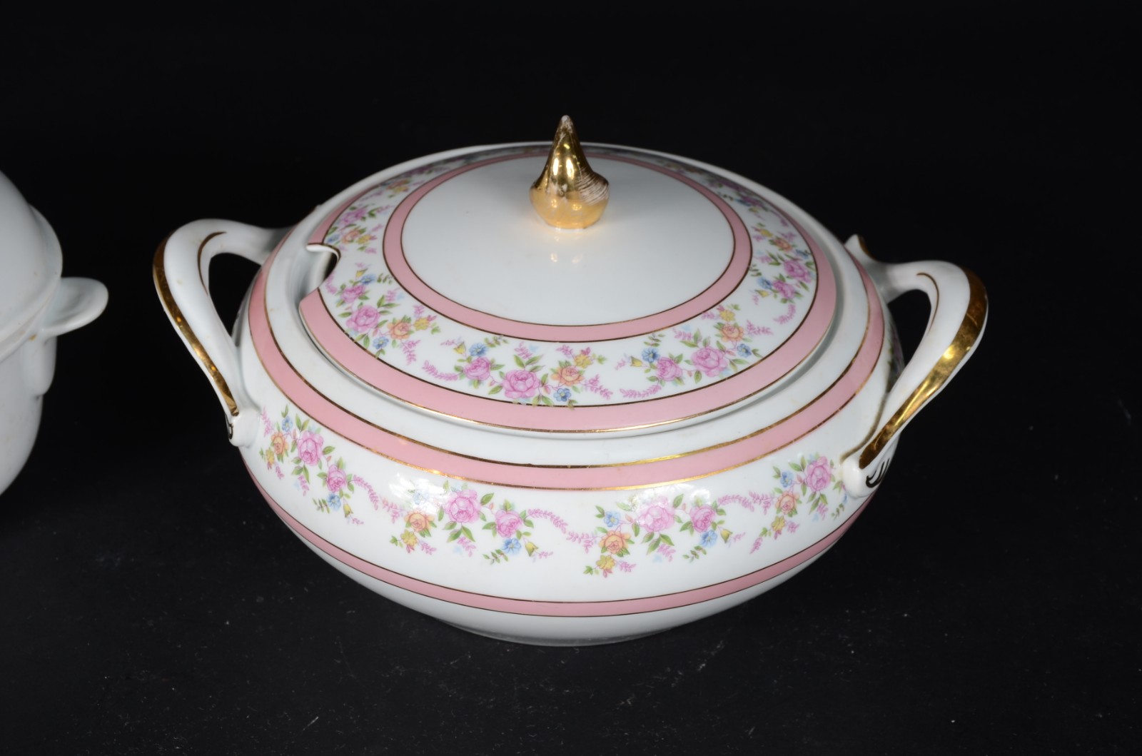 Duas sopeiras de porcelana, sendo uma Schmidt com flores em... - foto 3 de 10