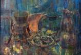 Ney Tecídio (1929-1988), Natureza morta - Óleo sobre eucatex
