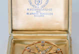 Broche de ouro com brilhantes - Broche de ouro com brilhantes