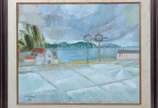 GERALDO ORTHOF (1903-1993), Paisagem - Óleo sobre tela, datado - 1981.