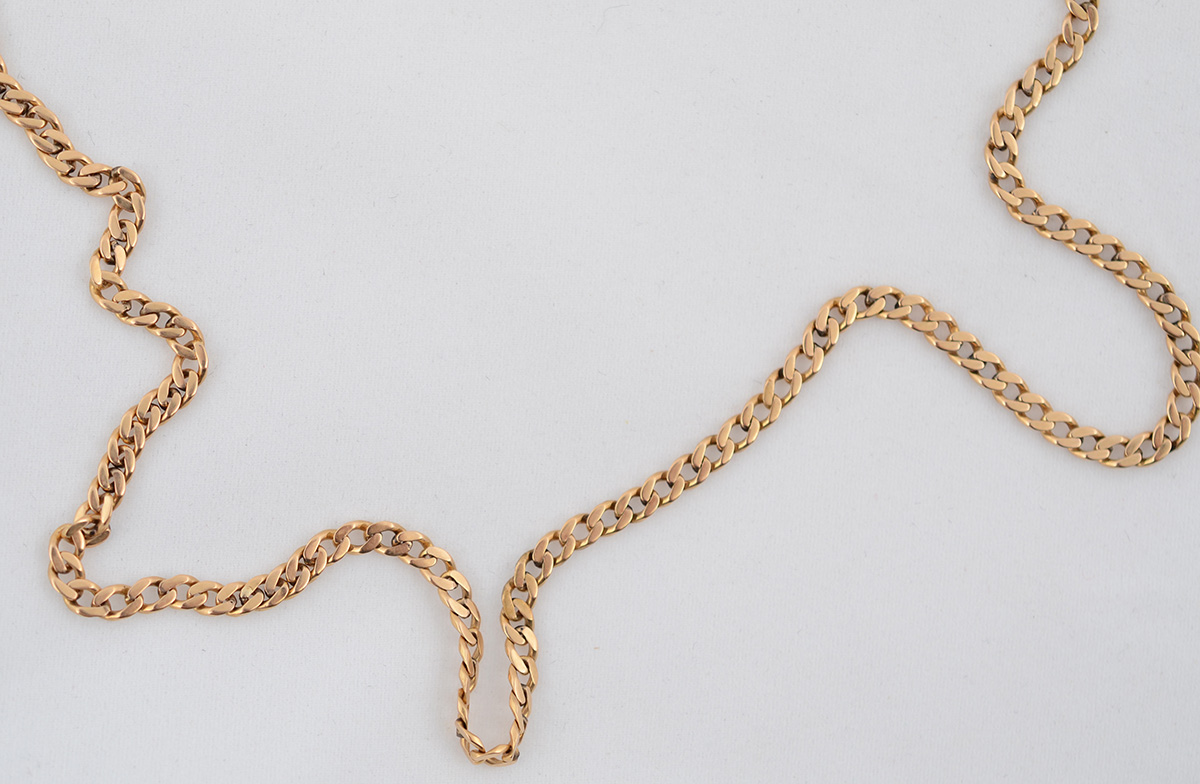 Cordão em ouro 18 k. Peso total 21,6 g - Comprimento 62 cm. - foto 2 de 2