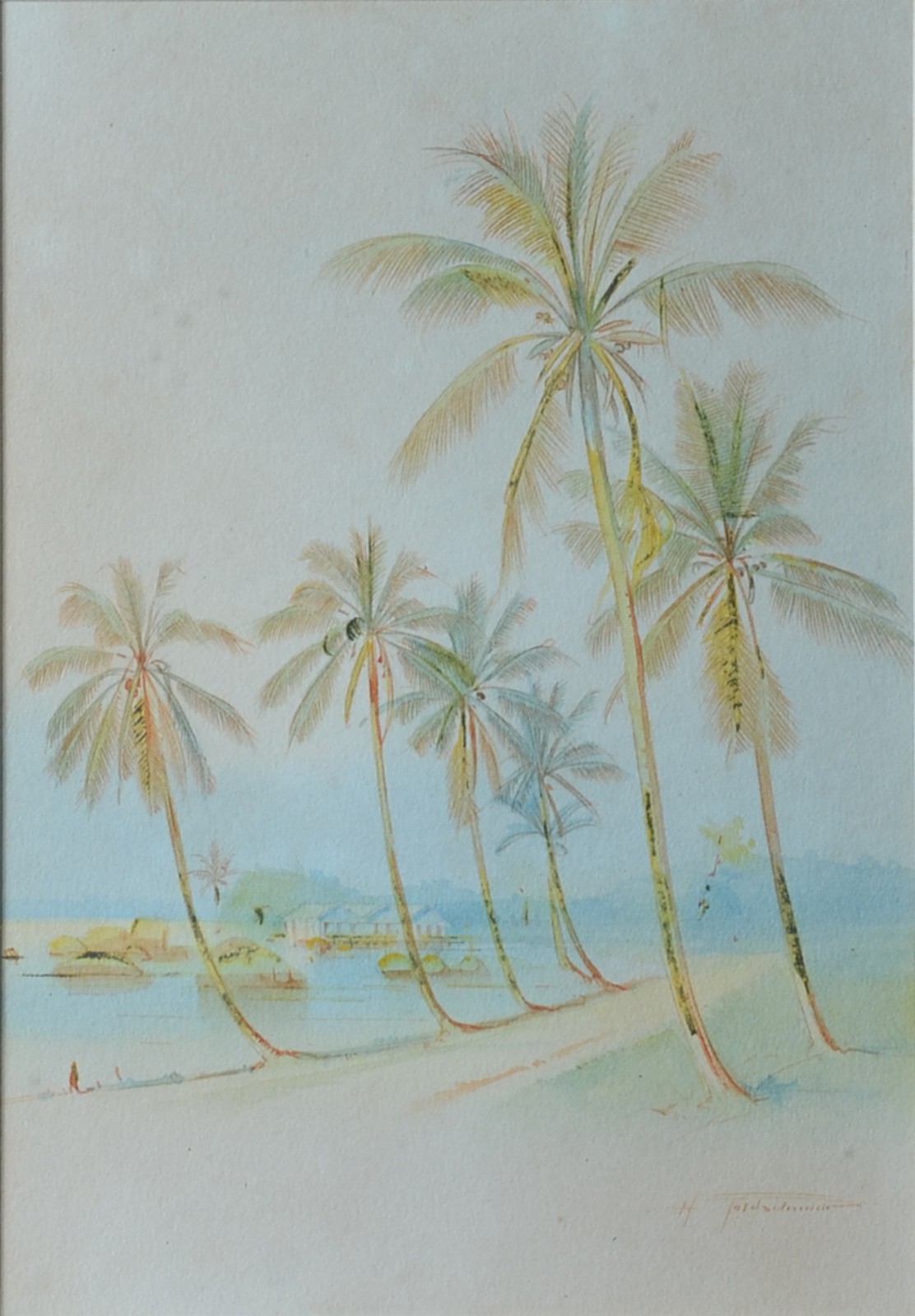 Henrique Goldschmidt (1987-1952), Praia com coqueiros - foto 1 de 4
