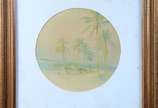 Henrique Goldschmidt (1987-1952), Paisagem com ... - Aquarela