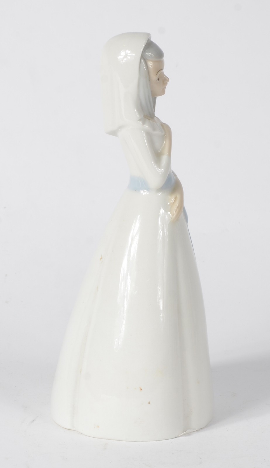 Estatueta de porcelana espanhola policromada jovem com vestido de... - foto 5 de 8