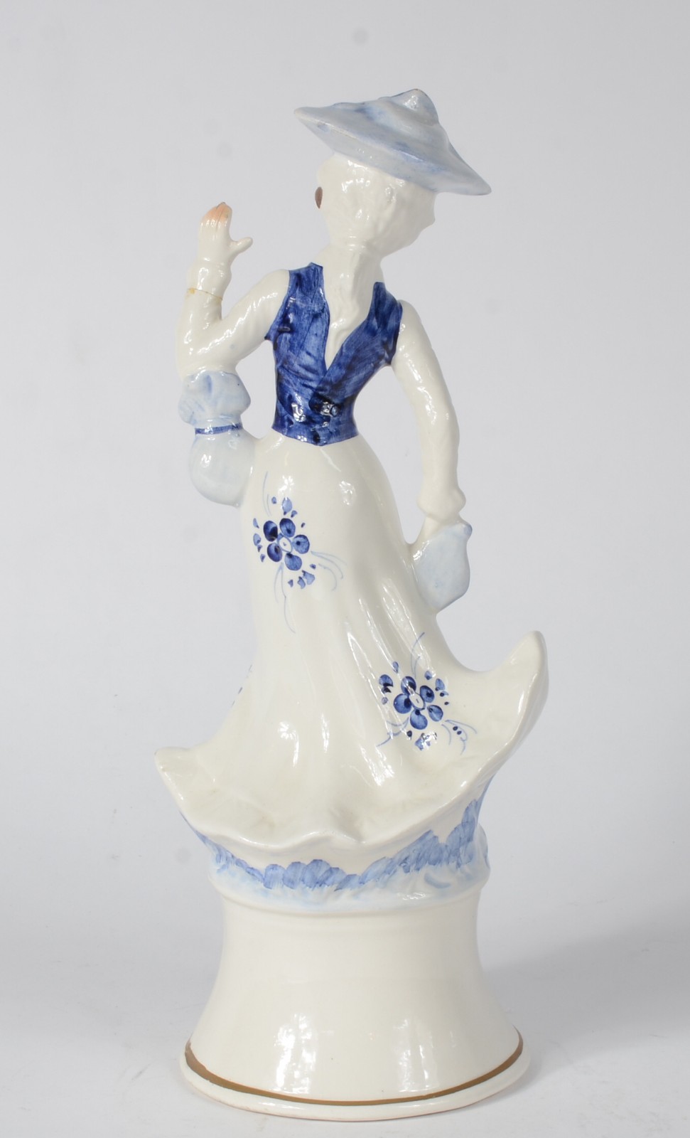 Escultura de porcelana italiana policromada representando figura... - foto 5 de 8