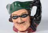 Royal Doulton (1815), Dick Turpin - Caneca de faiança inglesa policromada (fio de cabelo)