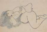 Milton Dacosta (1915-1988), Vênus - Desenho (pontos de fungos)