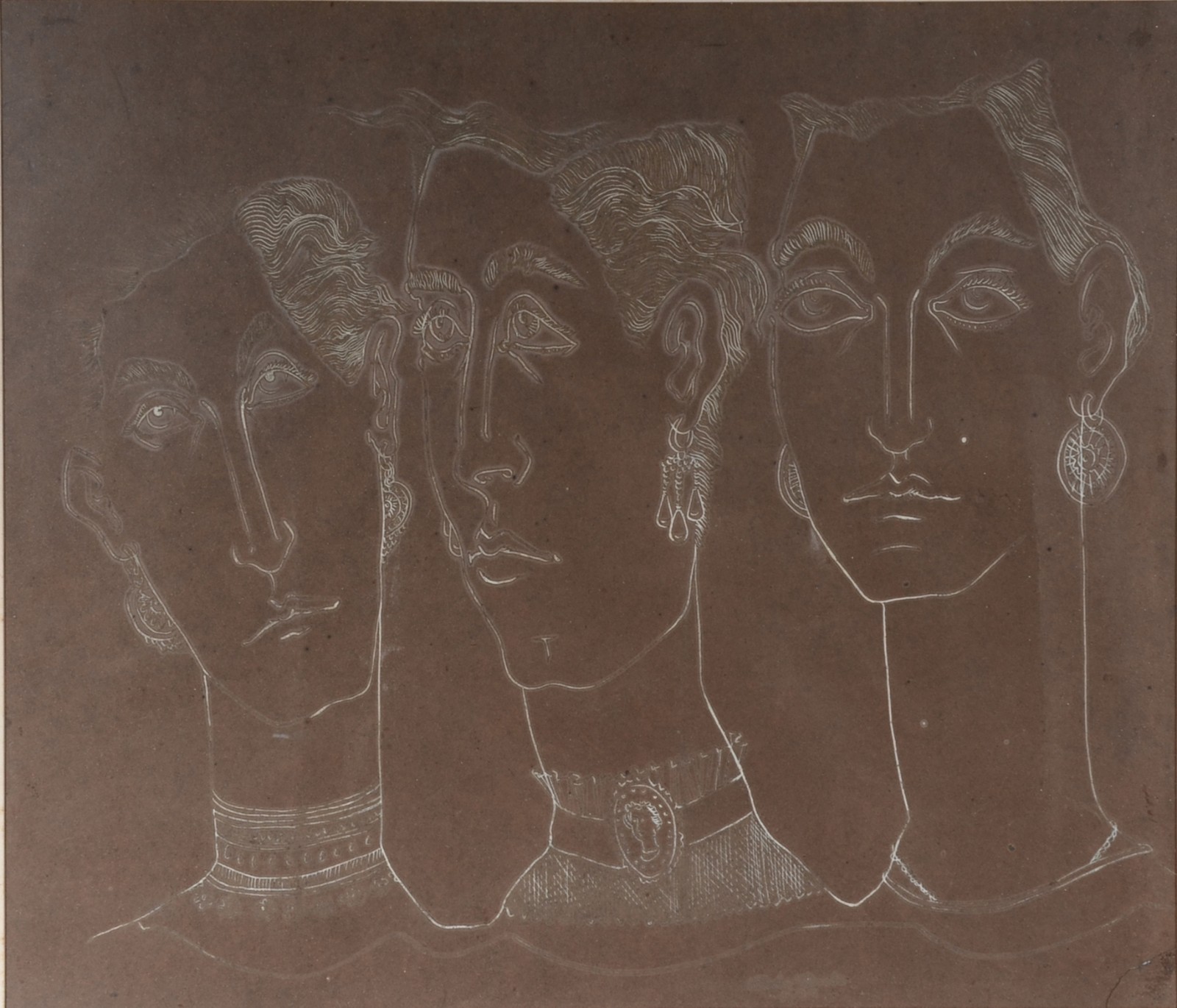 Carlos Bastos (1925-2004), Tres Rostos - foto 1 de 4